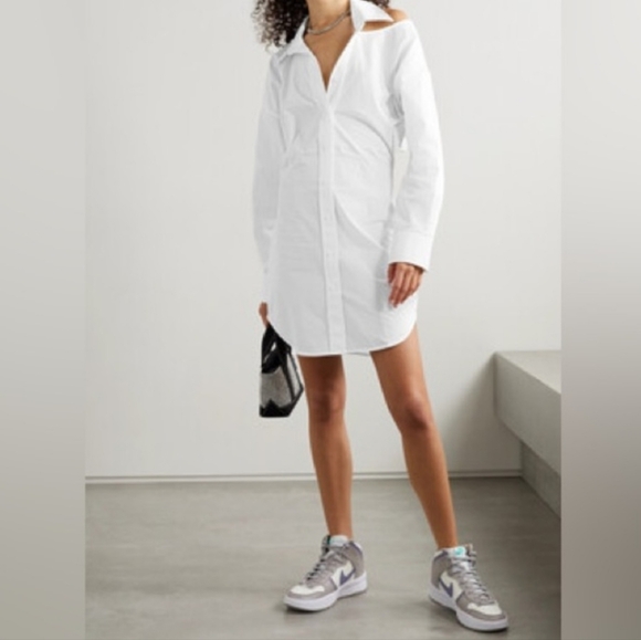 T by Alexander Wang White Shirt Dress - Picture 5 of 11